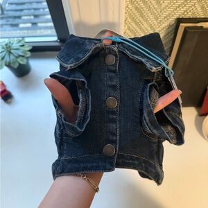 NWT Dog Denim Jacket